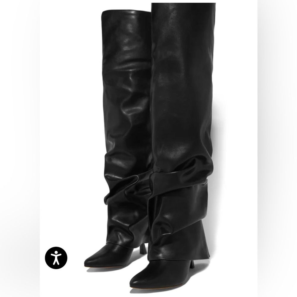 Miss Lola Kimana Ruched Shaft Heel Boots - Picture 2 of 8